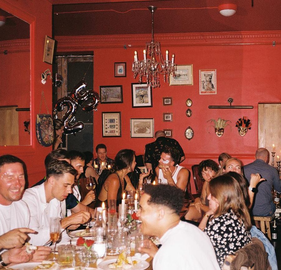 A full room on a busy night, every table taken