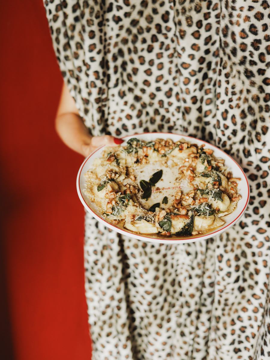 A dish carried to the table